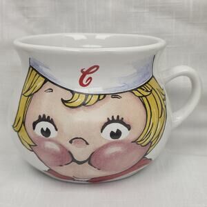 1998 Campbell’s Soup Kids Ceramic Soup Mug Bowl Houston Harvest Vintage
